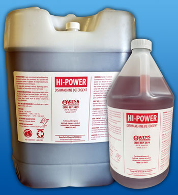 Hi-Power | Dishmachine Detergent | Owens Distributors