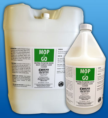Mop and Go | Neutral pH Enzyme-Based Multi-Surface Floor Cleaner | Owens Distributors