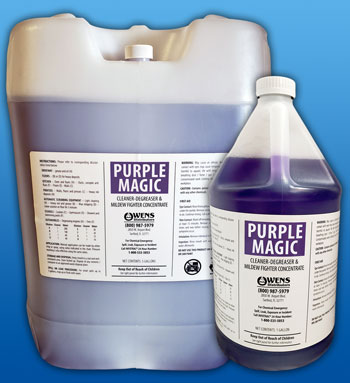 Purple Magic | Cleaner-Degreaser and Mildew Fighter | Owens Distributors