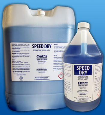 Speed Dry | Dishmachine Drying Agent | Owens Distributors