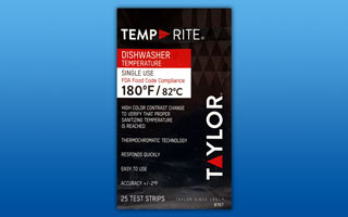 High-Temperature Dishmachine Test Strips